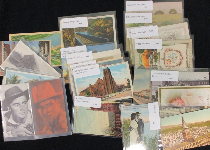 Long Box of Postcards #1 - Over 600 Picture Postcards (Est $175-250)