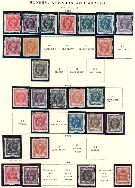 Elobey, Annobon, & Corisco Collection on Scott Pages (Est $100-150)