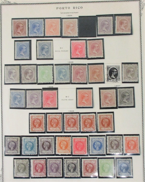 Puerto Rico Unused Collection on Scott Pages (Est $200-250)