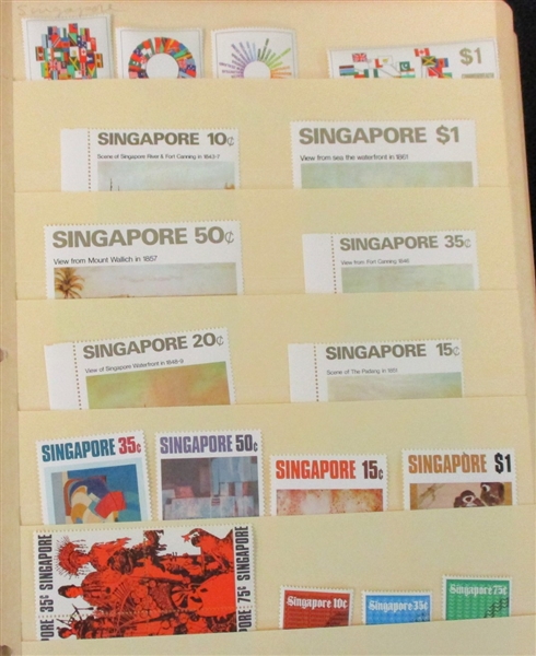 Singapore Mostly Modern Issues in a Stockbook (Est $150-200)