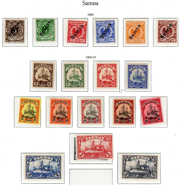 German Samoa Mostly Mint/Used Collection on Hingeless Pages (Est $150-200)