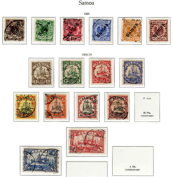 German Samoa Mostly Mint/Used Collection on Hingeless Pages (Est $150-200)