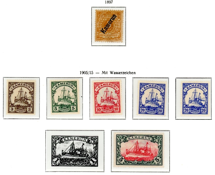 German Cameroun Mint/Used Collection on Hingeless Pages (Est $120-160)