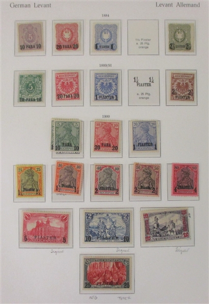 German Offices in Turkish Empire Parallel Mint and Used Collection (Est $300-350)