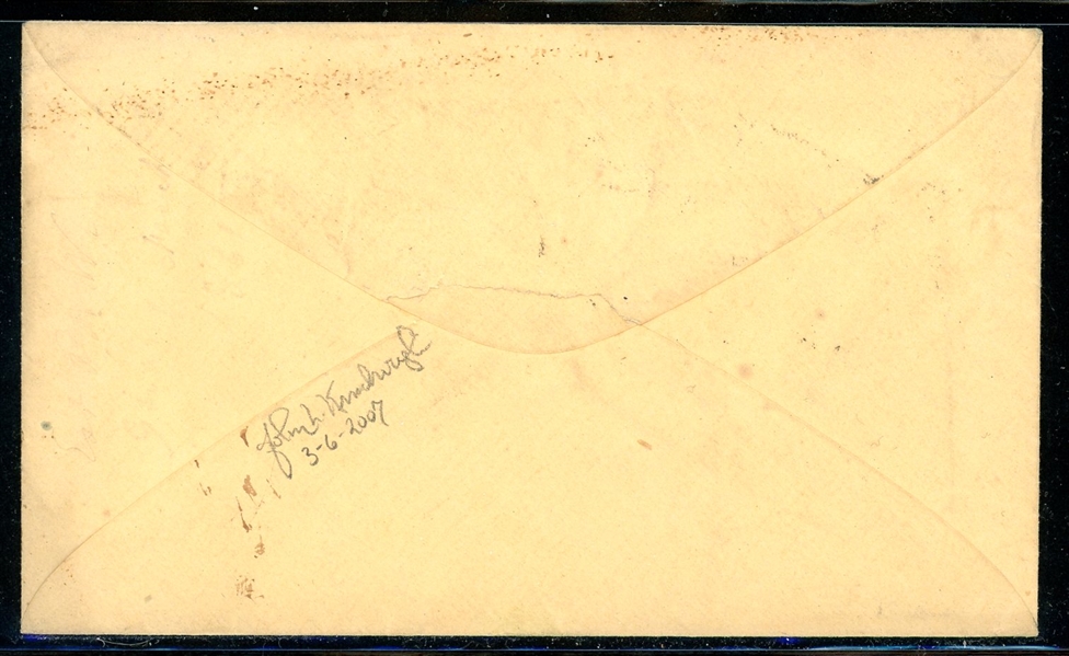 USA 3c Star Die Postal Stationery, CSA Usage, Charleston SC 1861 (Est $100-150)