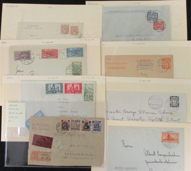 German Related Group of Covers/Cards WWI and WWII Era (Est $200-300)