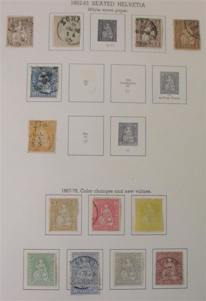 Switzerland Collection to 1960's (Est $120-150)