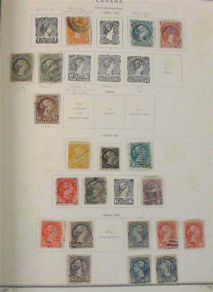 Canada and Provinces Used Collection in Scott Specialty Album to 1962 (Est $350-400)