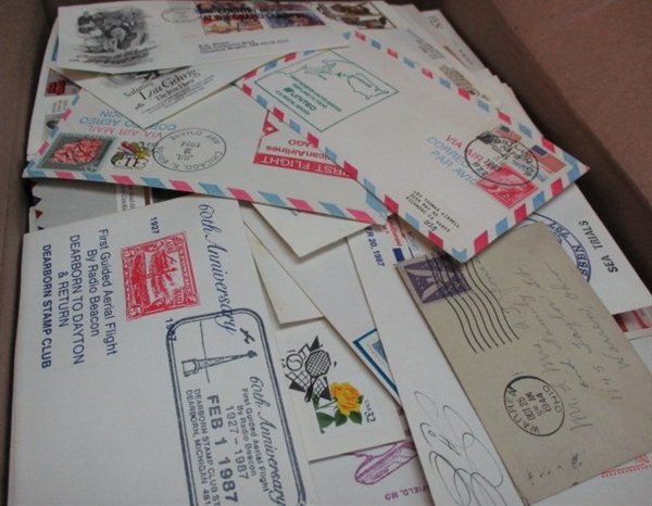 Large Box Loaded with First Day Covers, Events, and More (Est $400-500)