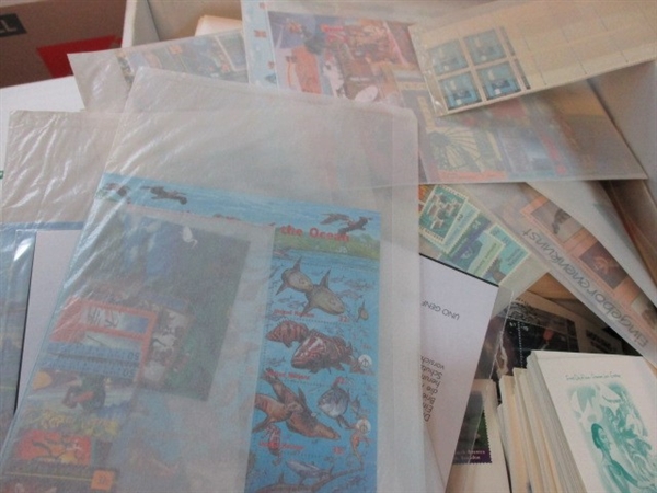 Two Large Boxes of United Nations Stamps and First Day Covers (Est $400-600)