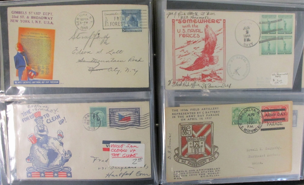 US Patriotics, First Flights, and More Covers (Est $175-200)