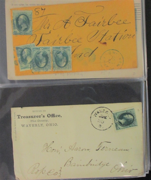 USA Stampless and Other 19th Century Cover Lot (Est $175-200)