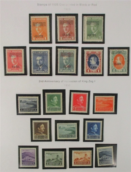 Albania Mostly Mint Collection to 1950 (Est $900-1200)