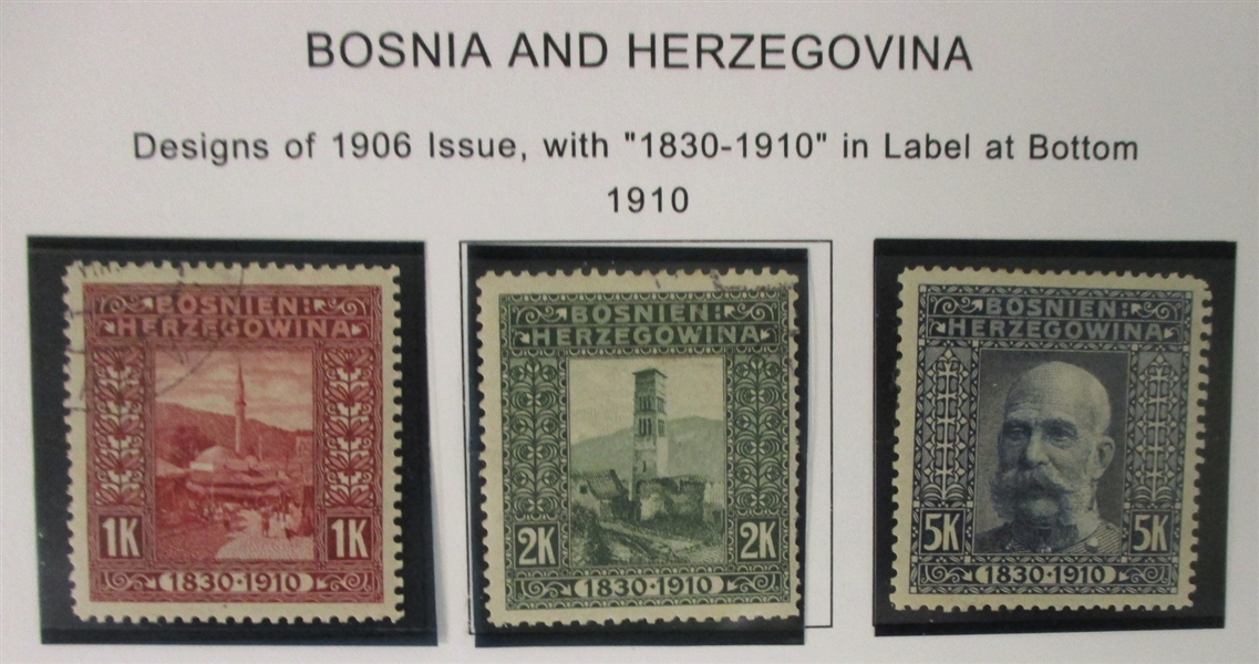 Bosnia & Herzegovina with Yugoslavia Mint/Used Collection to 1916 (Est $250-300)