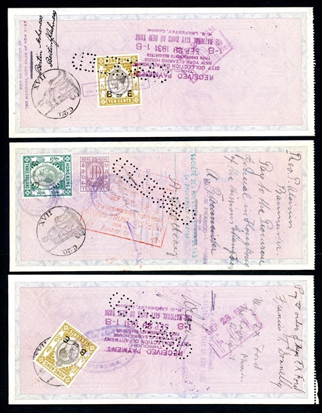 Hong Kong Revenue Stamps, Over 400 (Est $175-250)