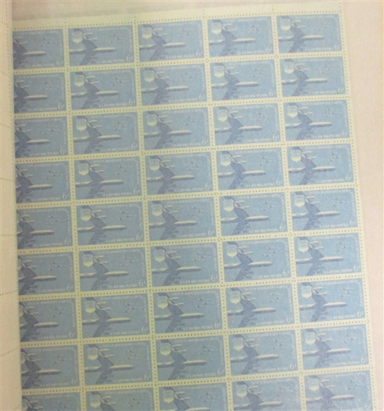 USA Airmail Mint Sheets, Qty 17 (Face $84)