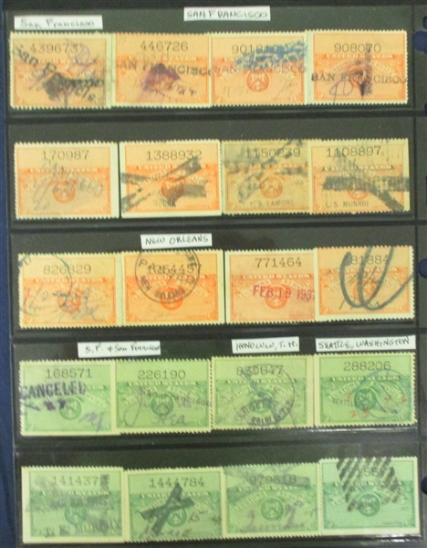 USA Custom Baggage Stamps, 400+ Stamps (Est $400-500)