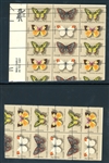 USA Scott 1712-5 Butterflies, Dramatic Perf Shift (Est $75-150)