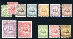 Turks and Caicos Islands Scott 1-9, 10-12 MH Complete Sets (SCV $180) 