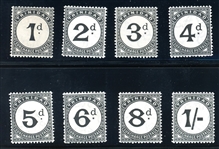 Trinidad Scott J1-J8 MH Complete Set, Postage Dues (SCV $297)