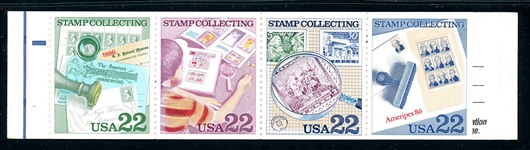 USA Scott BK153a Complete Booklet, Black Omitted "Stamp Collecting" (SCV $100)