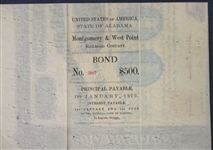 USA Scott RN-T4 Revenue on 1867 $500 Railroad Bond (Est $250-300)