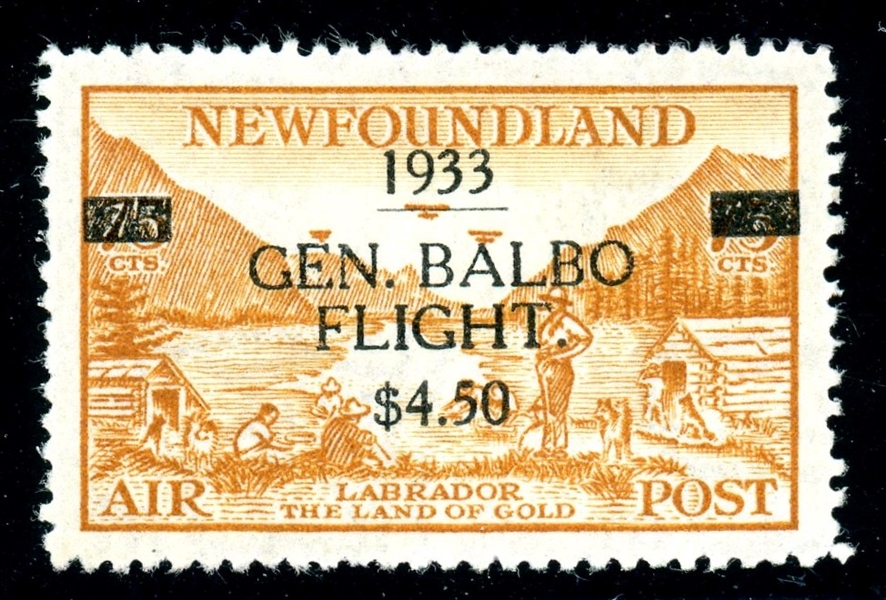 Newfoundland Scott C18 MH VF, 1933 Balboa (SCV $325)