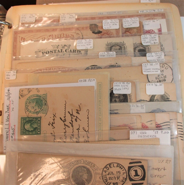 Banker Box with Postal Stationery and Covers (Est $90-120)