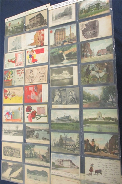 Worldwide Postcard Lot - 235 Different, Pre-1930 (Est $75-100)