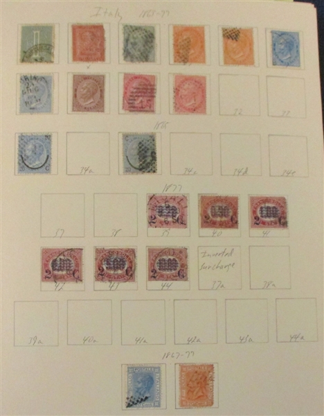 Italy Mint/Used Collection to 1992 on Homemade Pages (Est $250-300)