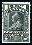 Canada Scott OX3 MH VF, 1907 Post Office Seal (SCV $150)