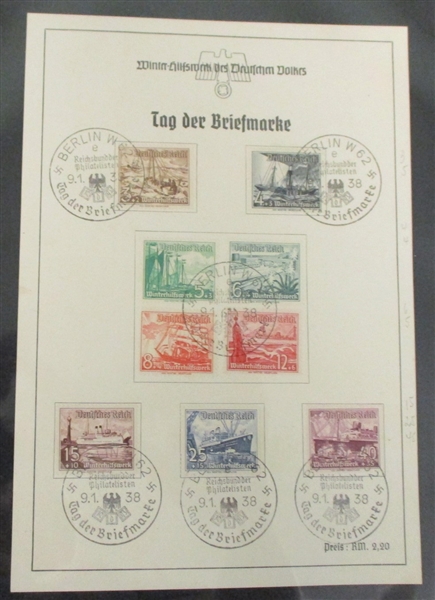 WW2 Hitler Cards, Stamps, Covers, and Labels (Est $100-150)