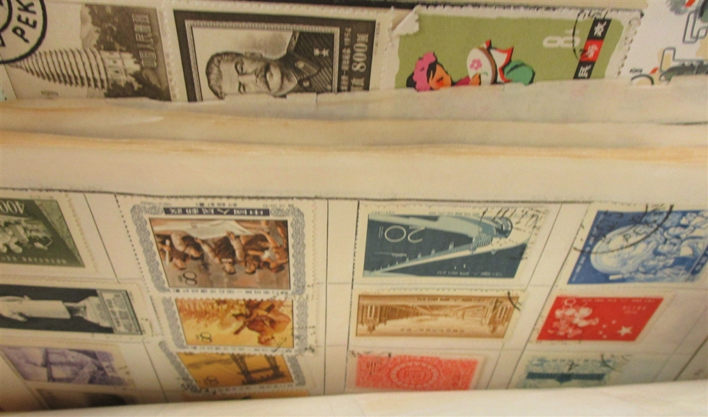 Banker Box Holding Folder Lots - 1000's of Stamps (Est $500-600)
