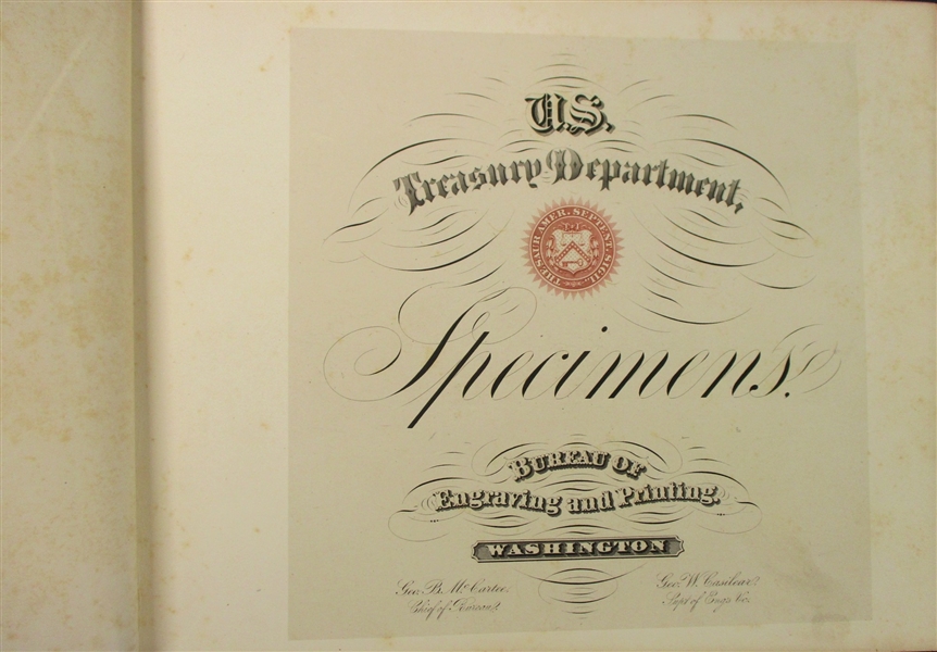 US Treasury Department Specimens Presentation Album 