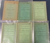 Auction Catalogs for the Colonel E.H.R. Green Collection, 1940s (Est $90-120)