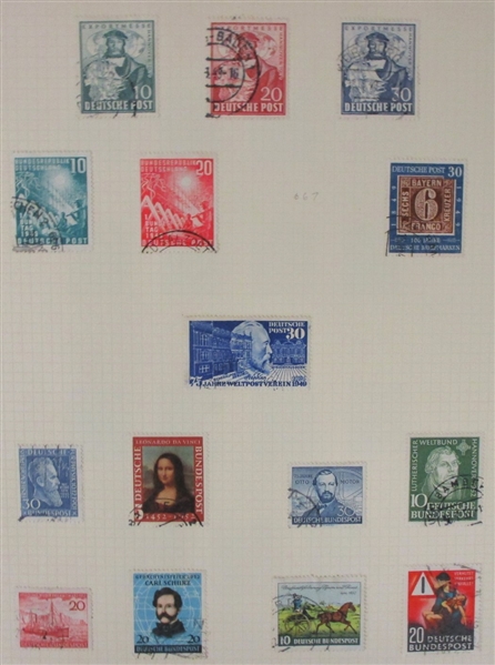 Worldwide Collection on Scott Quadrille Pages - Several Better (Est $200-250)
