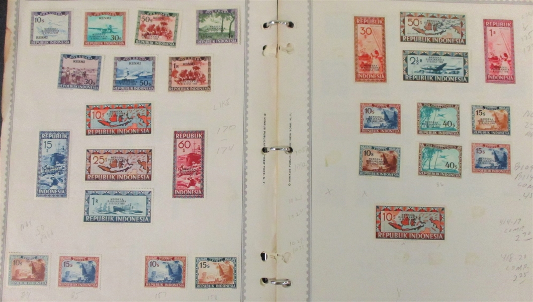 Indonesia Old Time Collection to 1950's  (Est $300-400)