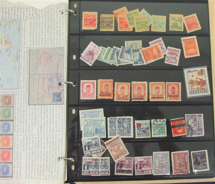 Indonesia Old Time Collection to 1950's  (Est $300-400)