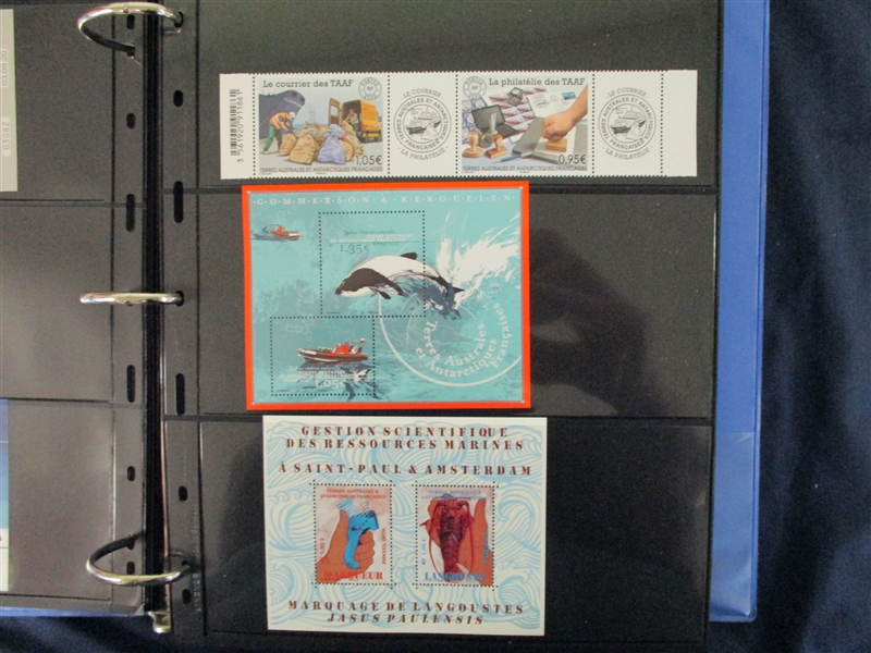 French Southern and Antarctic Territory Mint Stamps and FDC's (Est $200-300)