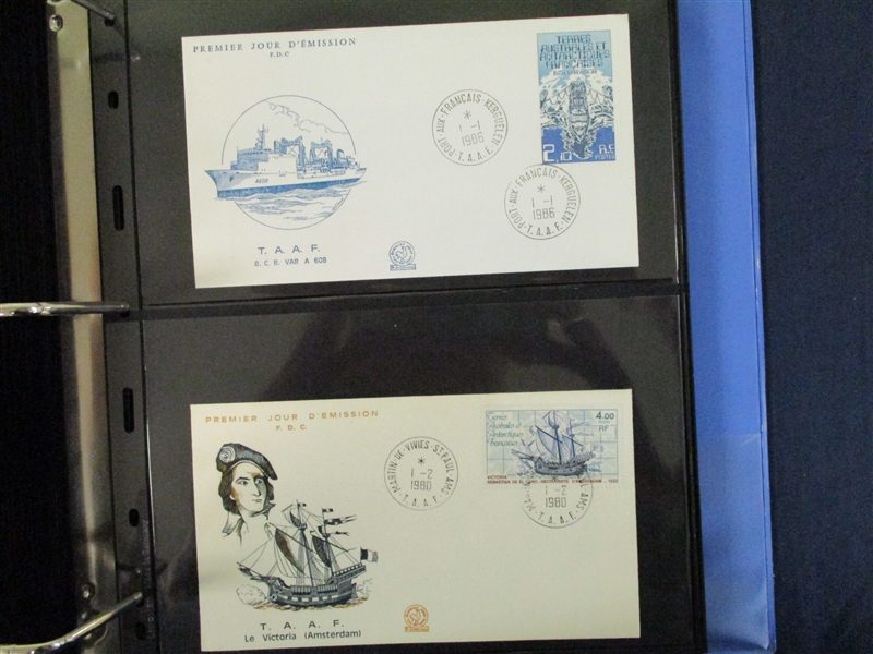 French Southern and Antarctic Territory Mint Stamps and FDC's (Est $200-300)