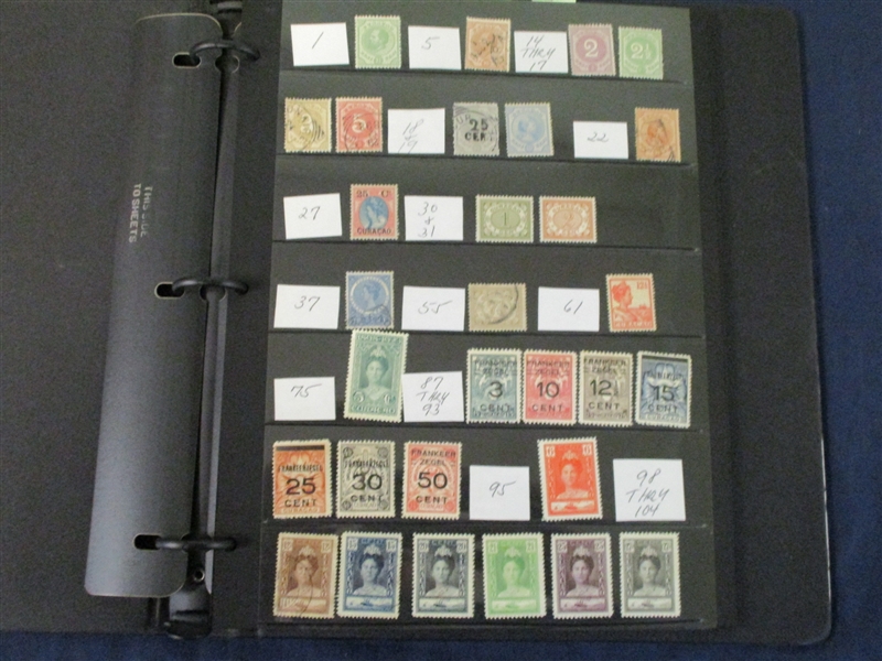 Netherlands Antilles Collection on Stock Pages (Est $200-300)