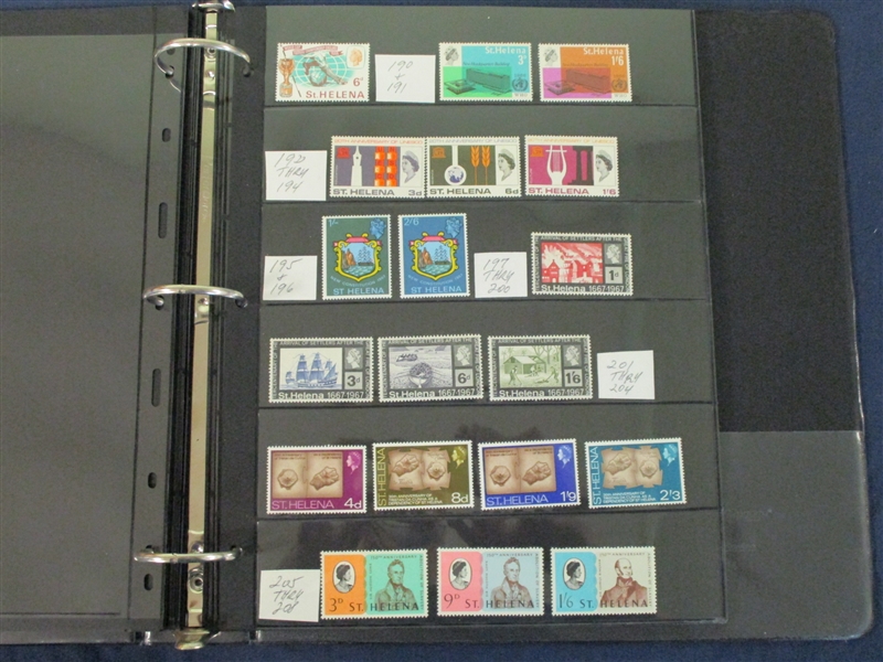British Colonies Mint Singles, Sets on Stock Pages (Est $160-200)