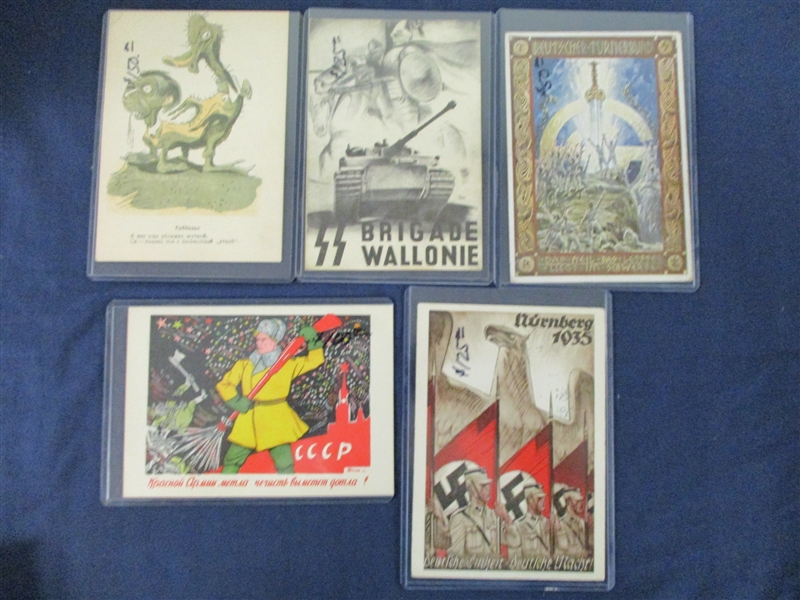 WW2 Propaganda Cards - Some Rare Items! (Est $400-600)