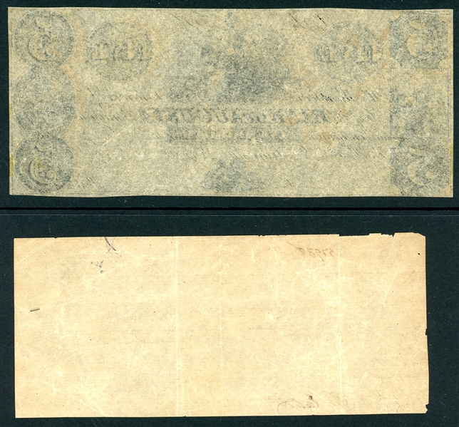 1860's Obsolete Currency Confederate Paper Money, 2 Items (Est $40-60)