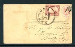 Boyds City Express Cover, New York 1856, 2021 Crowe Cert (SCV $400)
