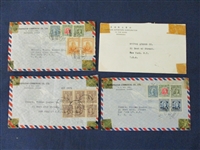 China Covers, Shanghai to New York, 4 Different - Examine (Est $60-80)