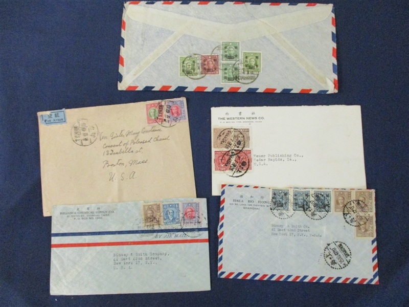 China Covers, 21 Different Sent to USA (Est $150-200)