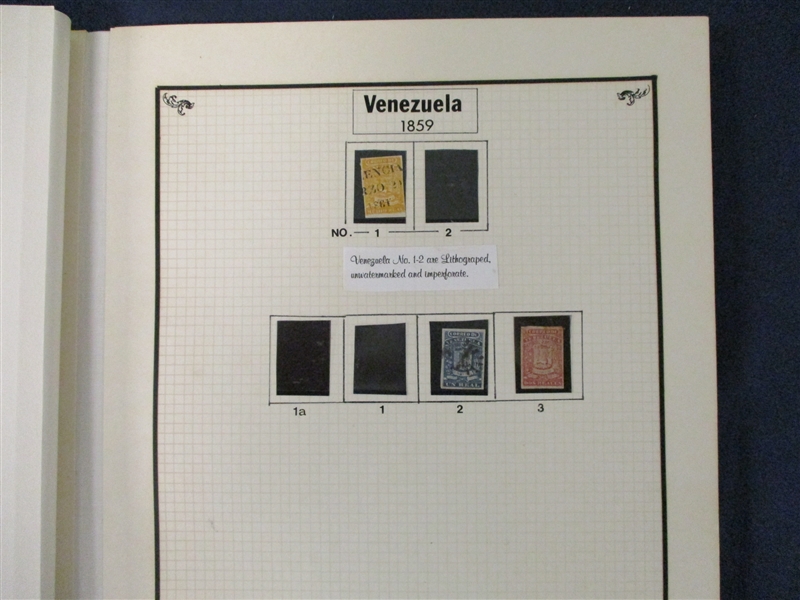 Early South and Central America First Issues Collection on Elbe Pages (Est $100-150)