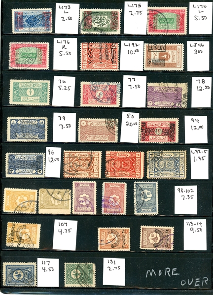 Saudi Arabia - Small Collection, 1918-1970's (Est $80-100)