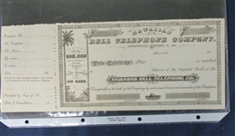 Hawaiian Bell Telephone Company Stock Certificate, 1880 (Est $100-150)